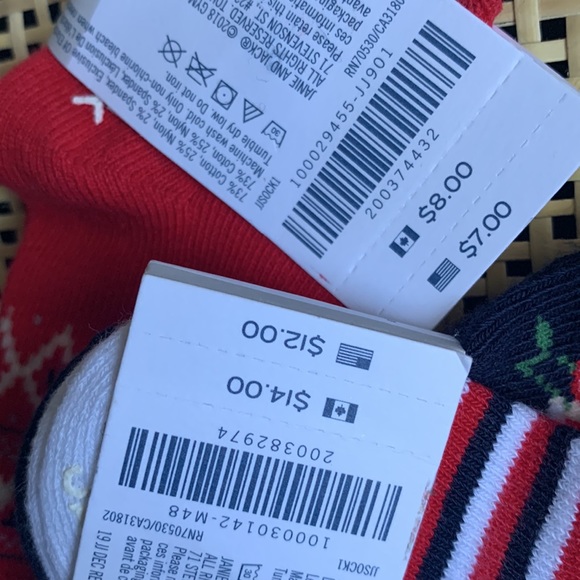 Janie and Jack Baby Girl Bundle 3 Pair of Socks - Picture 8 of 8